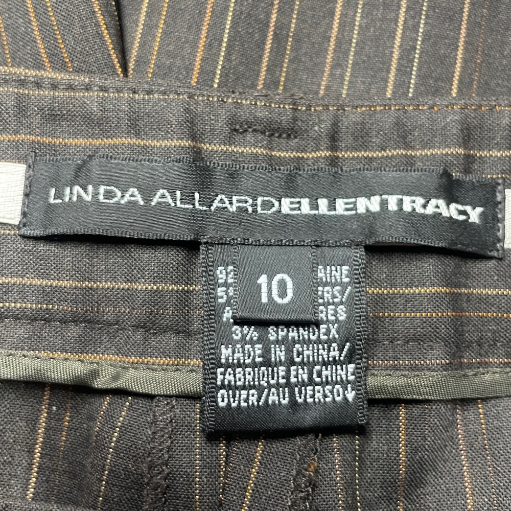 Women’s Pinstripe Wide-Leg Trousers - Gray - Picture 3 of 7